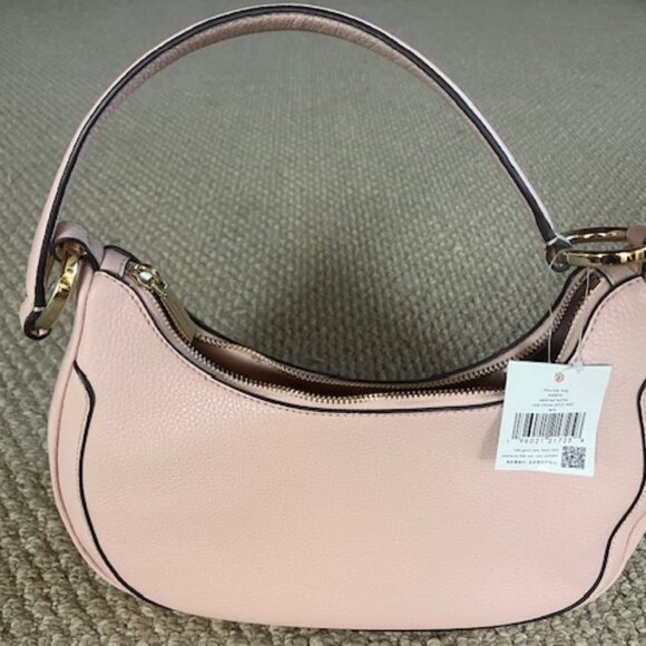 Kate Spade Purse Rose Smoke Leila Pebbled Leather Shoulder Bag - Picture 2 of 3